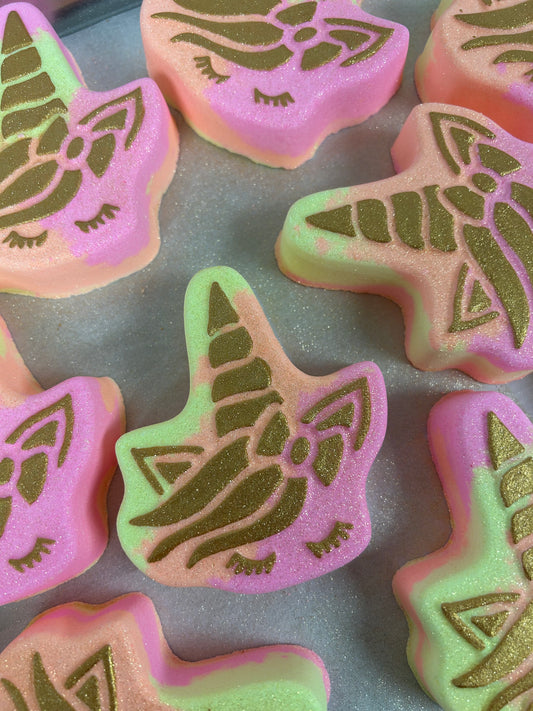 Neon Unicorn- Bath Bomb- Passionfruit Slushie