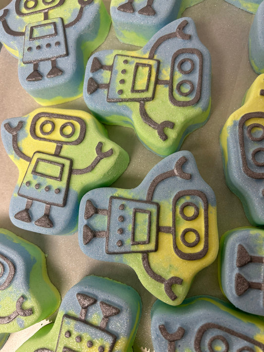 Neon Robot- Bath Bomb- Strawberry Lime