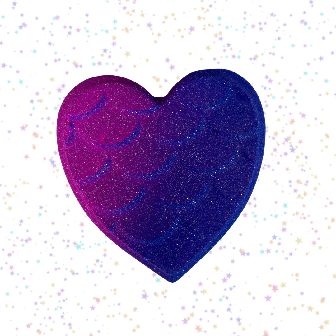 Mermaid Scale Heart- Bath Bomb- Good Girl