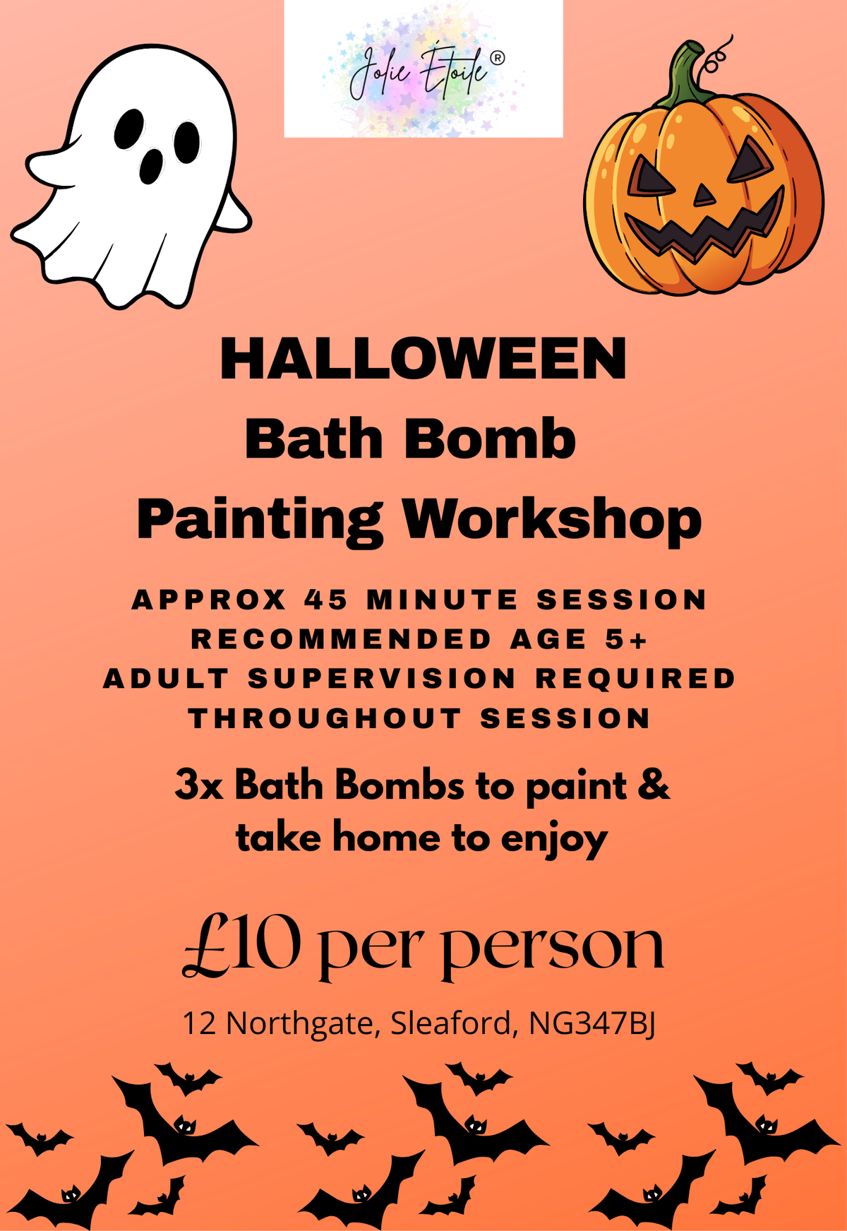 Halloween Bath Bomb Painting Session