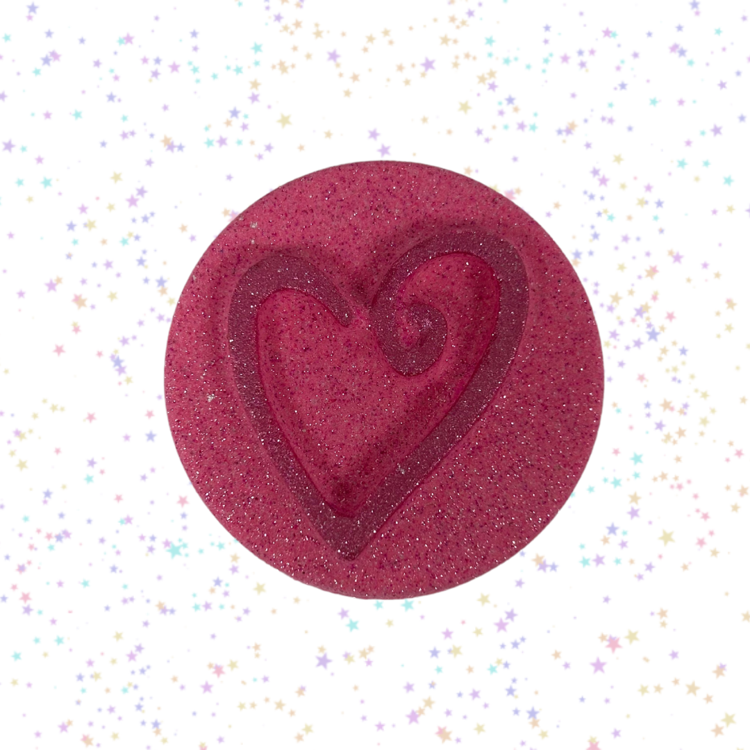 Mini Bath Bomb- Heart Puck