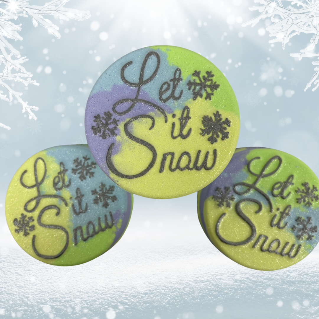 Let It Snow- Bath Bomb- Strawberry Lime