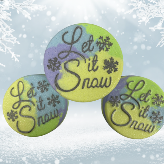 Let It Snow- Bath Bomb- Strawberry Lime