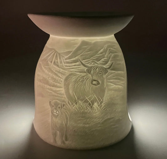 Highland Cow- Ceramic Wax Melt Burner