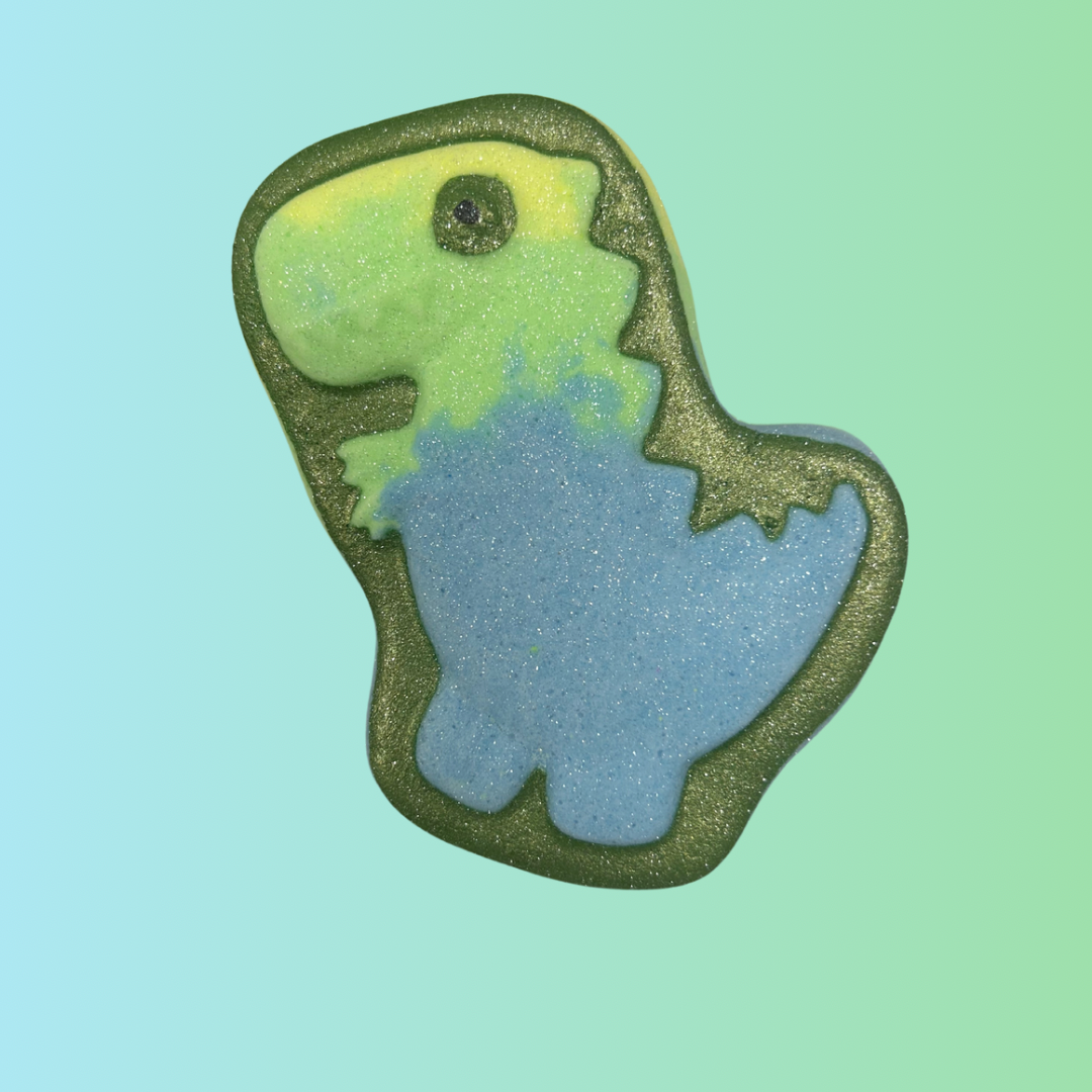 Neon Dinosaur- Bath Bomb- Strawberry Lime