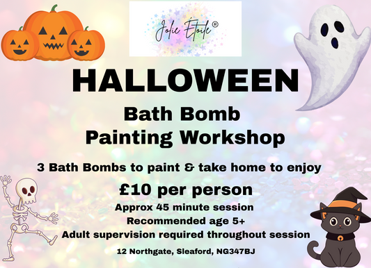 HALLOWEEN Bath Bomb Painting Workshop