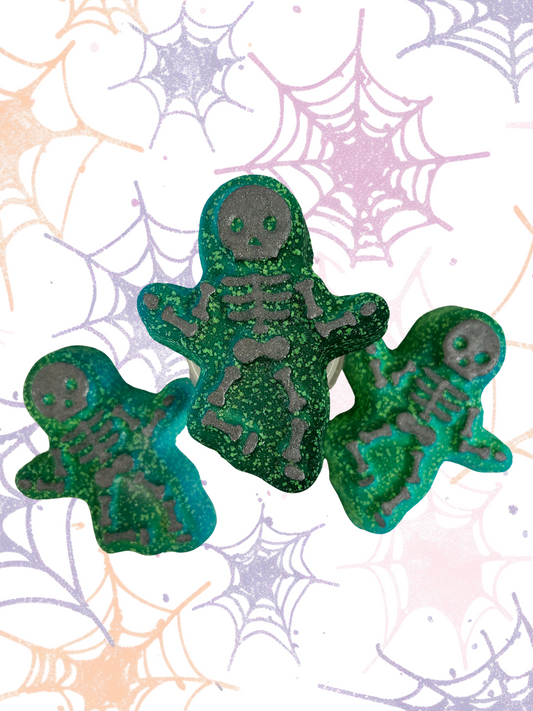 Dancing Skeleton- Bath Bomb- Blueberry Sugar